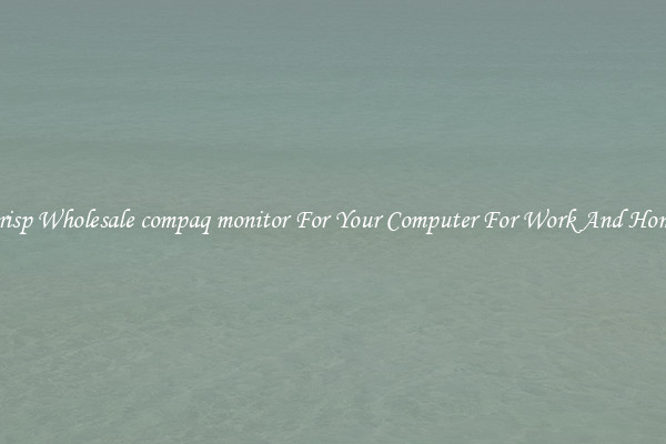 Crisp Wholesale compaq monitor For Your Computer For Work And Home