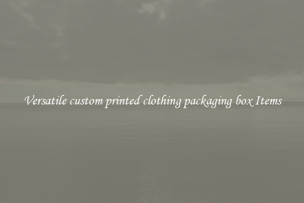 Versatile custom printed clothing packaging box Items