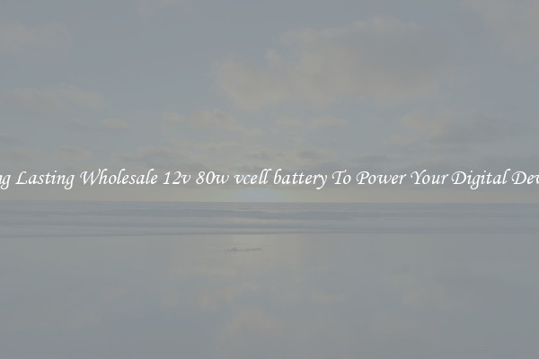 Long Lasting Wholesale 12v 80w vcell battery To Power Your Digital Devices