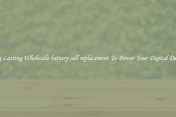 Long Lasting Wholesale battery cell replacement To Power Your Digital Devices