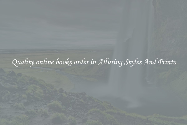 Quality online books order in Alluring Styles And Prints