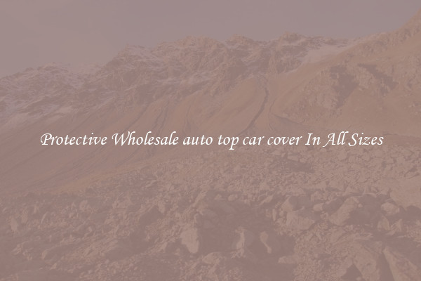 Protective Wholesale auto top car cover In All Sizes