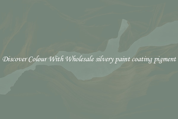 Discover Colour With Wholesale silvery paint coating pigment