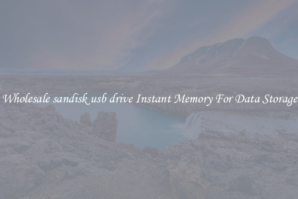 Wholesale sandisk usb drive Instant Memory For Data Storage