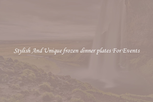 Stylish And Unique frozen dinner plates For Events